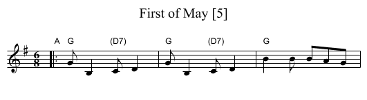 First of May [5] - staff notation