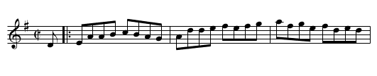 First of May, The  - staff notation