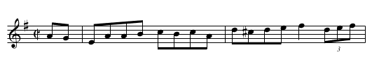 First of May, The - staff notation
