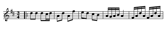 First of September - staff notation