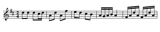 First of September - staff notation