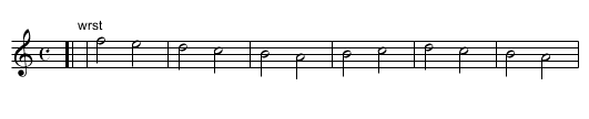 Firsts - Page 1  Arr. J. Johnson 1988 - staff notation