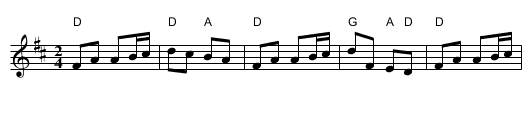Fish And Taters - staff notation
