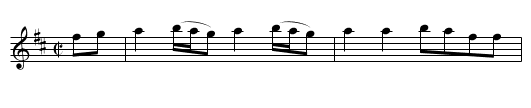 Fish on a Snag - staff notation