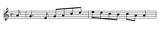 Fisherman's Lilt - staff notation