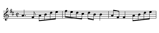 Fisherman's Lilt - staff notation
