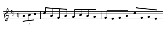 Fisherman's Lilt - staff notation