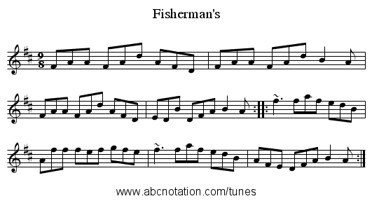 Fisherman's - staff notation