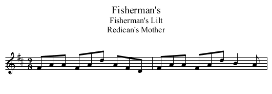 Fisherman's - staff notation
