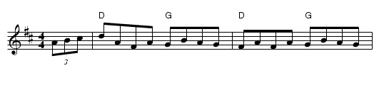 Fisher's Hornpipe - staff notation