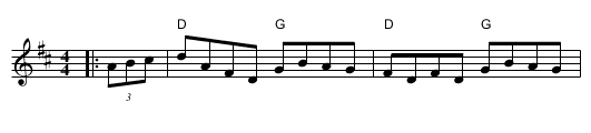 Fisher's Hornpipe - staff notation