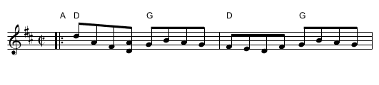Fisher's Hornpipe - staff notation