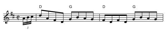Fisher's Hornpipe - staff notation