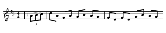 Fisher's Hornpipe - staff notation