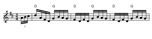 Fisher's Hornpipe - staff notation