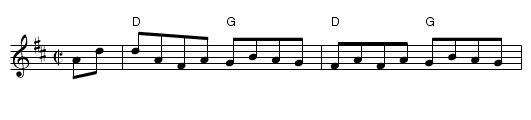 Fisher's Hornpipe - staff notation