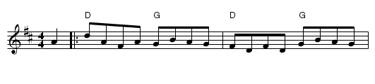 Fishers's Hornpipe - staff notation