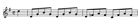 Fitzmaurice's Flight - staff notation