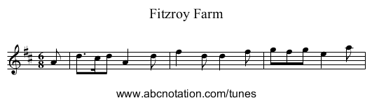 Fitzroy Farm - staff notation