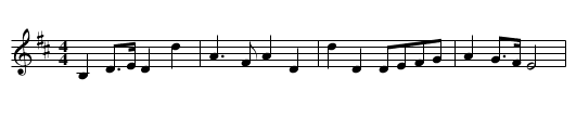 Five and A'the Lands about it - staff notation
