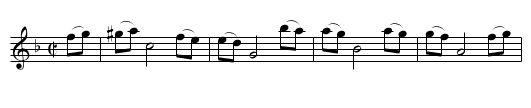 Five Dollar Job Schottische - staff notation