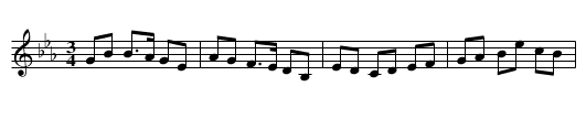 Five men went together - staff notation