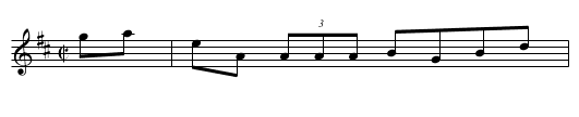 Five Mile Chase [2] - staff notation