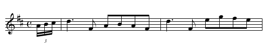 Five Miles Off - staff notation