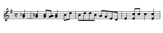 Five Miles out of Town [3] - staff notation
