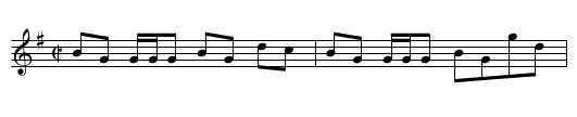 Flaggon real [sic] - staff notation