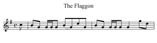 Flaggon, The - staff notation