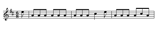FLAGG'S JIG - staff notation