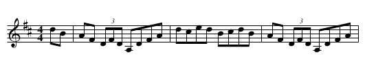 Flaherty's Hornpipe - staff notation