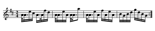 Flap of the Eagle's Wing, The - staff notation