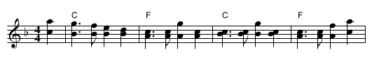 Flapjack - staff notation