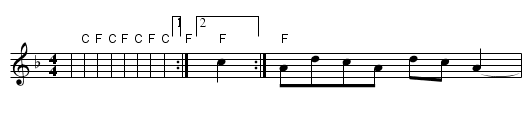 Flapjack - staff notation