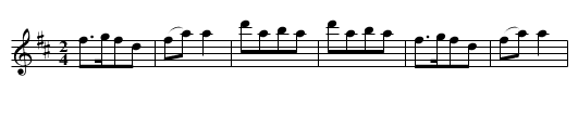 Flash Quickstep - staff notation