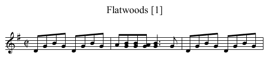 Flatwoods [1] - staff notation