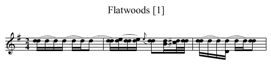 Flatwoods [1] - staff notation