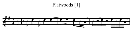 Flatwoods [1] - staff notation