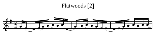 Flatwoods [2] - staff notation