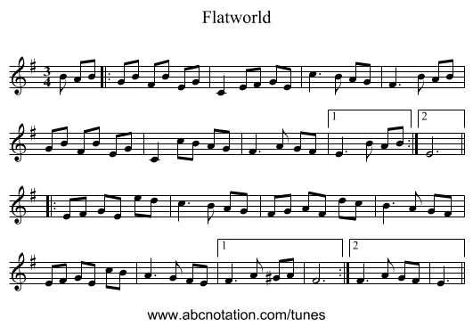 Flatworld - staff notation