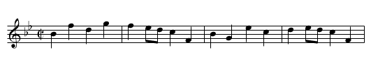 Flavius (missing image). PFD3.163 - staff notation