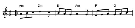 Flaxley Green Dance - staff notation