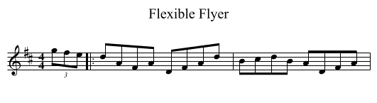 Flexible Flyer - staff notation