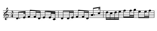 Flinken - staff notation