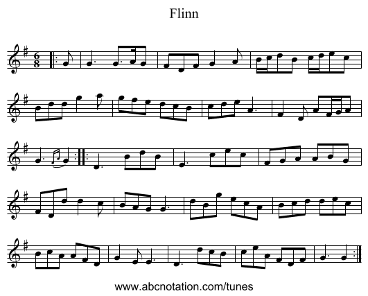 Flinn - staff notation
