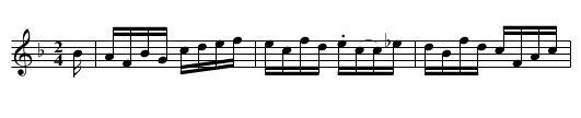 Flint and Fleerish - staff notation