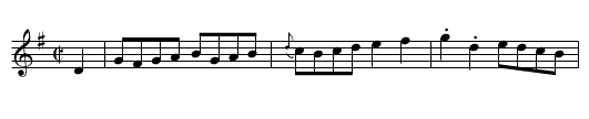 Flirtation Reel - staff notation
