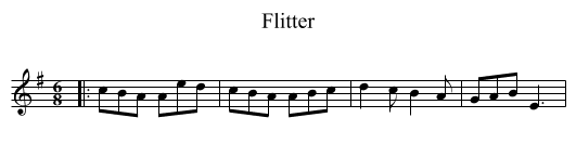 Flitter - staff notation